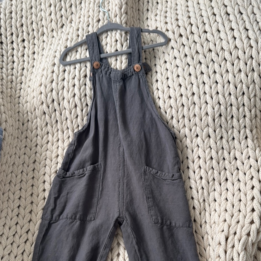 Kids Gray Overalls